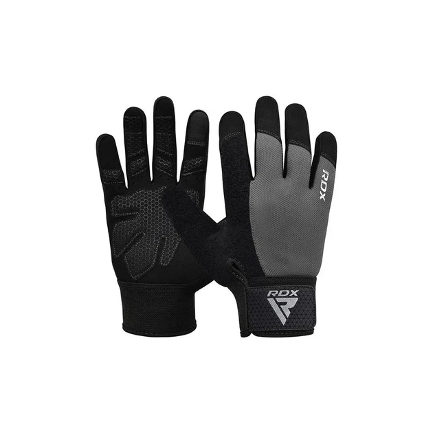 Рукавички для фітнесу RDX W1 Full Finger Plus Grey XL (WGA-W1FG-XL+) - зображення 1
