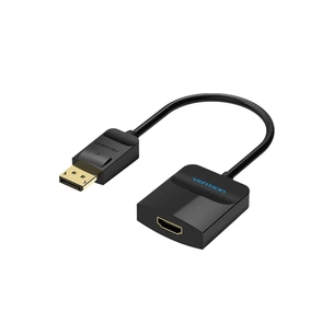 Перехідник DisplayPort M to HDMI F 0.15m black VENTION (HBGBB) зображення 1
