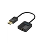 Перехідник DisplayPort M to HDMI F 0.15m black VENTION (HBGBB) - зменшене зображення 1