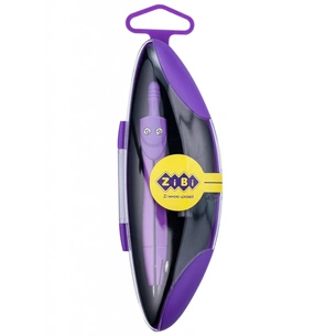 Циркуль ZiBi NEON START, у тв. футляр, зап.грифель, фіолетовий, KIDS Line (ZB.5323NS-07) зображення 1