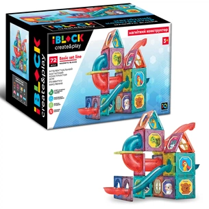 Конструктор iBlock Магнітний 72 деталі (PL-921-248) зображення 1