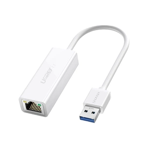 Перехідник USB 3.0 AM to RJ45 Ethernet 1000Mbps CR111 White Ugreen (20255) зображення 1
