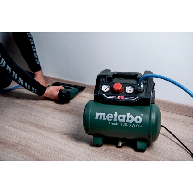 Компресор Metabo BASIC 160-6 W OF безолійний, 900Вт, 6л, 160л/хв, 8бар (601501000) - picture 3