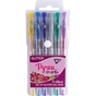 Ручка гелева Yes Glitter набір 6 шт (411702) - зменшене зображення 4