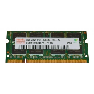 Модуль пам'яті для ноутбука SoDIMM DDR2 2GB 667 MHz Hynix (HYMP125S64CP8-Y5_) зображення 1
