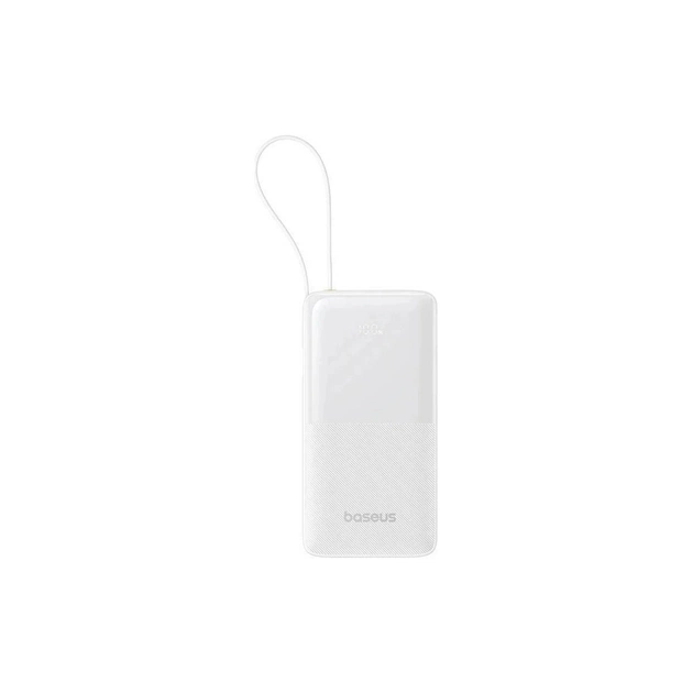 Батарея універсальна Baseus Bipow 2 20000mAh 20W with USB-C cable white (P10077101213-01) - зображення 1