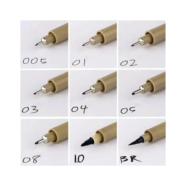 Лайнер Sakura PIGMA MICRON (0.03) 0,15мм, Чорний (084511307247) - picture 9