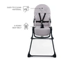 Стульчик для кормления Kinderkraft Binci Grey (5902533928002) - уменьшенное изображение 4