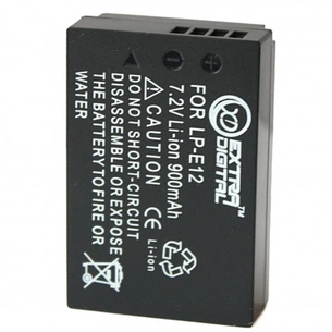 Акумулятор до фото/відео Extradigital Canon LP-E12 (BDC2428) зображення 1