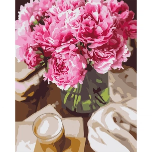 Картина по номерам Santi "Півонії та ранок", 40*50см (955762) зображення 1