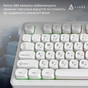 Клавіатура Ajazz AF98 USB UA White (AF98-W) - зменшене зображення 11