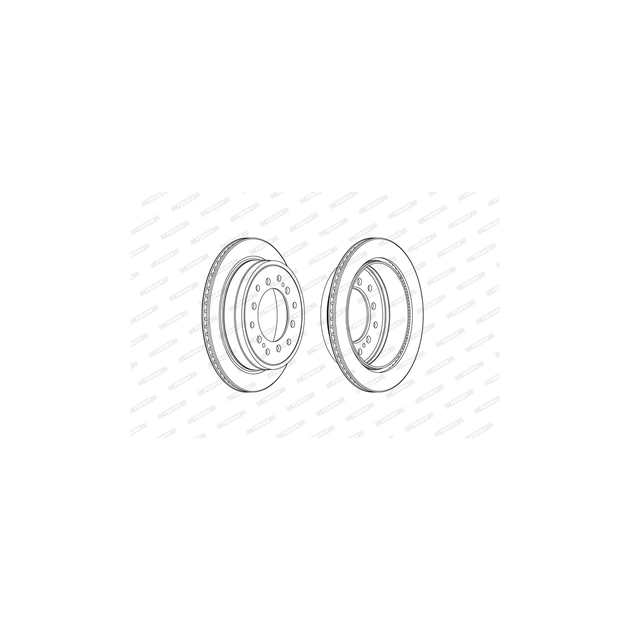 Тормозной диск FERODO DDF2505C - изображение 1