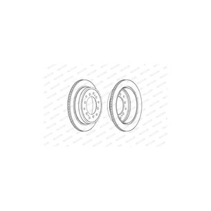 Гальмівний диск FERODO DDF2505C зображення 1
