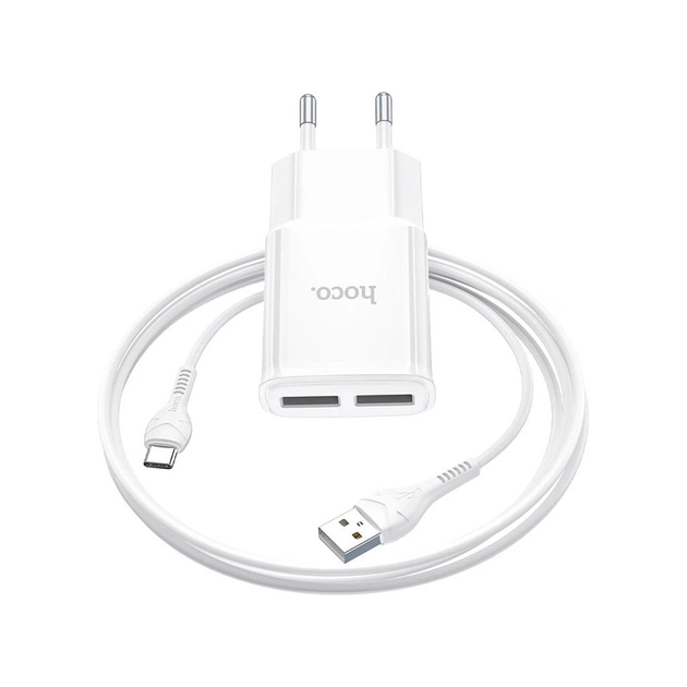 Зарядний пристрій HOCO C88A White (6931474749550) - изображение 1