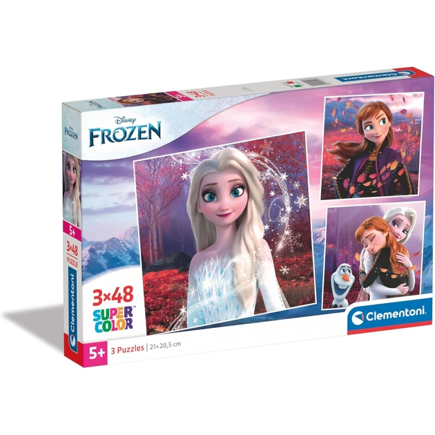 Пазл Clementoni Frozen 3 шт по 48 елементів (25297) - зображення 1