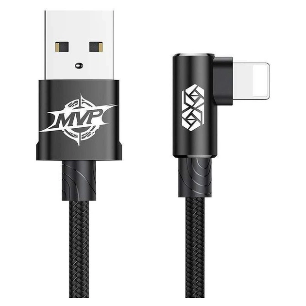 Кабель Baseus MVP USB - Lightning (M/M), 1.5A, 2 м Black (CALMVP-A01) - изображение 1