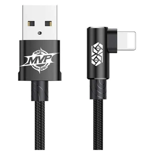 Кабель Baseus MVP USB - Lightning (M/M), 1.5A, 2 м Black (CALMVP-A01) зображення 1