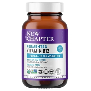 Вітамін New Chapter Вітамін B12 Ферментований, 1 мг, Fermented Vitamin В12, 30 табле (NC0258) зображення 1