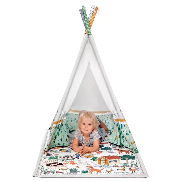 Дитячий килимок Kinderkraft намет 3 в 1 Little Gardener (5902533918171) - picture 6