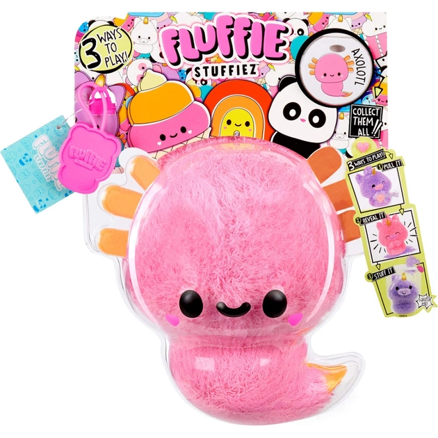 М'яка іграшка Fluffie Stuffiez антистрес - Аксолотль (593447-6) - изображение 1