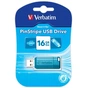 USB флеш накопичувач Verbatim 16GB PinStripe Blue USB 2.0 (49068) - зменшене зображення 5