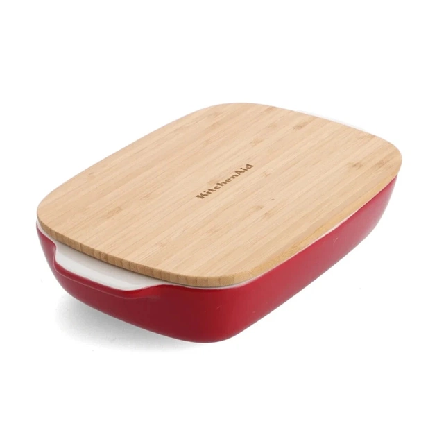 Форма для випікання KitchenAid з кришкою керамогранітна 1,9 л Червона (CC006106-001) - picture 1