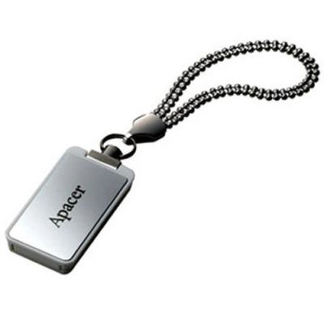 USB флеш накопичувач Apacer 8GB AH129 Silver RP USB 2.0 (AP8GAH129S-1) - зображення 1