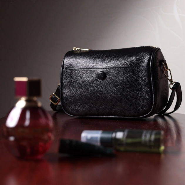 Сумка Vintage З натуральної шкіри Чорна (22590) - зображення 12