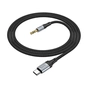 Кабель мультимедійний USB-C to 3.5mm M 1.0m Black HOCO (6942007608824) - зменшене зображення 1