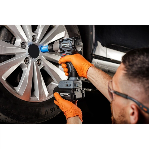 Гайковерт Energy+ 18V, безщітковий, 2600об/хв, 450Нм, 1/2", 3 швидкості, 1.24кг (без АКБ та ЗП) Graphite (58G038) - picture 4