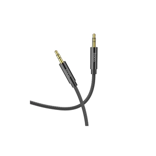 Кабель мультимедійний 3.5mm M to 3.5mm M 1.0m Black HOCO (6931474759863) зображення 1