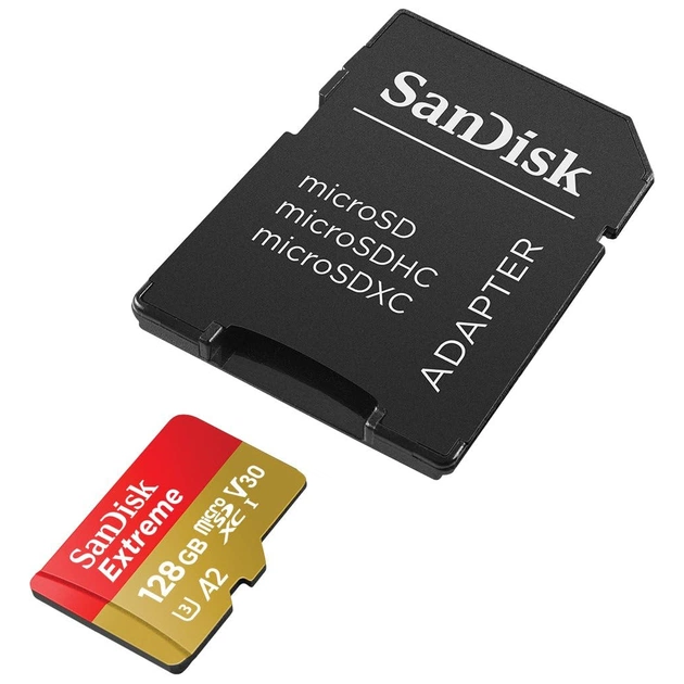 Карта пам'яті SanDisk 128GB microSD class 10 UHS-I Extreme For Action Cams and Dro (SDSQXAA-128G-GN6AA) - picture 2