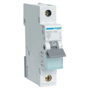 Автоматичний вимикач Hager 1-п. C 63A (6kA) 1M (A) (MCN163) зображення 1