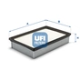 Повітряний фільтр для автомобіля UFI 30.130.00 - зменшене зображення 1