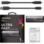 Накопичувач SSD USB 3.2 512GB ADATA (ASE760-512GU32G2-CTI) - зменшене зображення 5