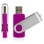 USB флеш накопичувач eXceleram 8GB P1 Series Silver/Purple USB 2.0 (EXP1U2SIPU08) - зменшене зображення 4