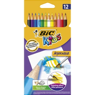 Олівці кольорові Bic Evolution Aquacouleur 12 шт (bc8575614) зображення 1
