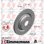 Гальмівний диск ZIMMERMANN 400.3687.52 - зменшене зображення 1