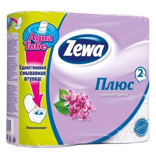 Туалетний папір Zewa Plus 2-шаровий Бузок 4 шт (7322540667271) зображення 1