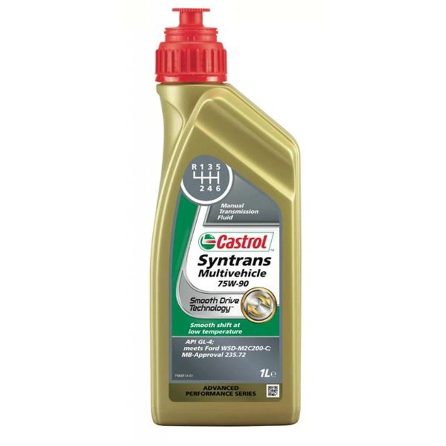 Трансмісійна олива Castrol SYNTRANSMULTI 75W-90 1л (CS 75W90 SM 1L) - изображение 1