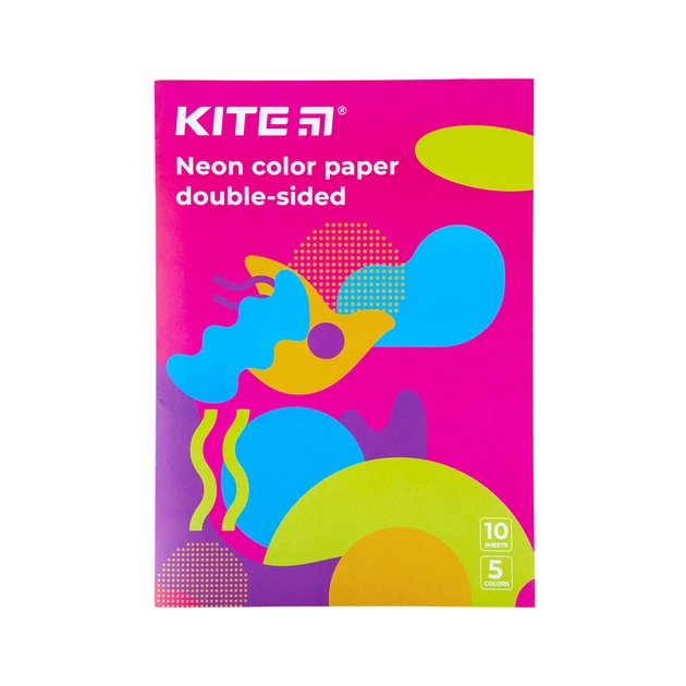 Кольоровий папір Kite A4 неоновий Fantasy 10 арк/5 кол (K22-252-2) - зображення 1