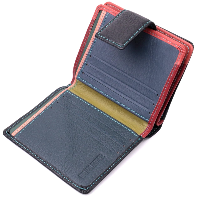 Гаманець ST Leather З натуральної шкіри Чорний (19436) - зображення 6