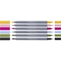 Художественный маркер Faber-Castell набор акварельных двухсторонних Goldfaber Aqua Dual Marker Lettering, 6 цветов (32311) - уменьшенное изображение 4