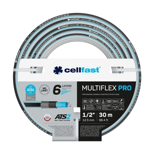 Шланг для поливу Cellfast MULTIFLEX PRO 1/2" 30м, 6 шарів, до 35 Бар, -20…+65°C (13-801) зображення 1