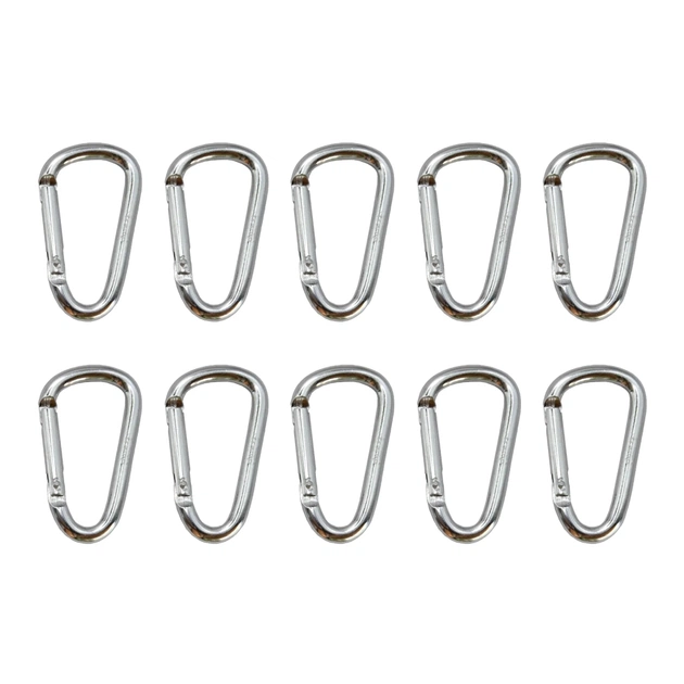 Карабін туристичний Tramp Набір 10 шт без муфти 6 cм Silver (UTRA-300-silver) - picture 3