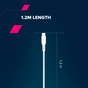 Дата кабель USB-C to USB-C 2.0m CC100SC 100W 2m White Canyon (CNS-CC100SC20W) - зменшене зображення 7