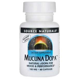 Травы Source Naturals Мукуна Жгучая, Mucuna Dopa, 60 капсул (SN2191) изображение 1