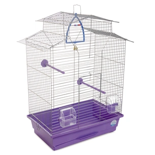 Клітка для птахів Природа "Ізабель-2" 44x27x65 см хром/фіолетова (4823082414789) изображение 1