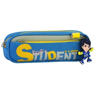 Пенал Cool For School 2 відділення з брелком Блакитний (CF6899-blue) зображення 1