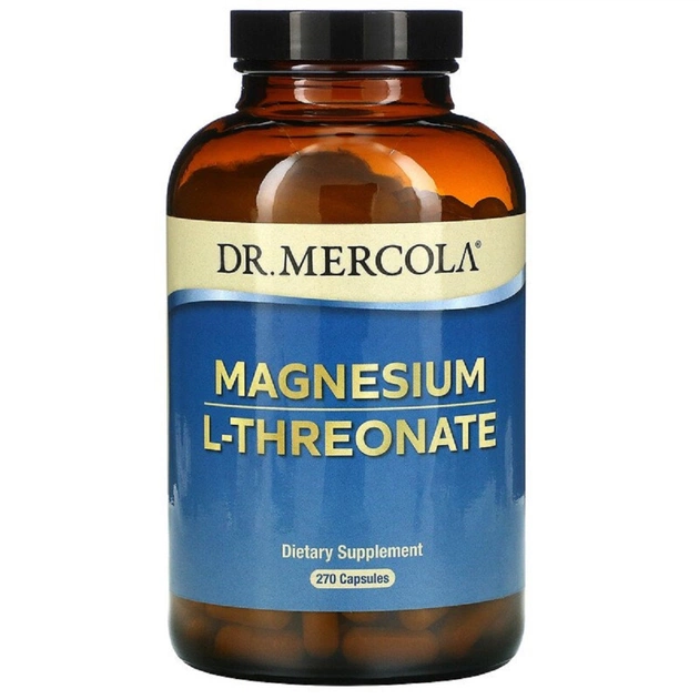 Мінерали Dr. Mercola Магній L-Треонат, Magnesium L-Threonate, 270 капсул (MCL-03069) - зображення 1